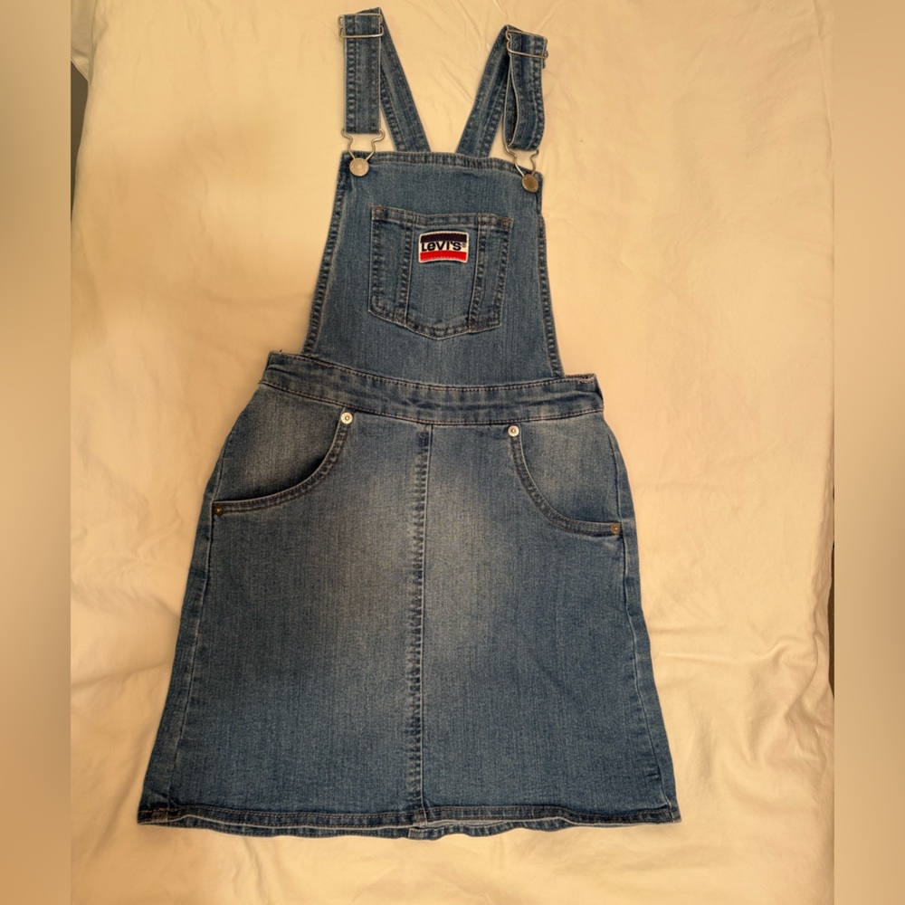 Girls Levi's Blue Denim Overall Dress